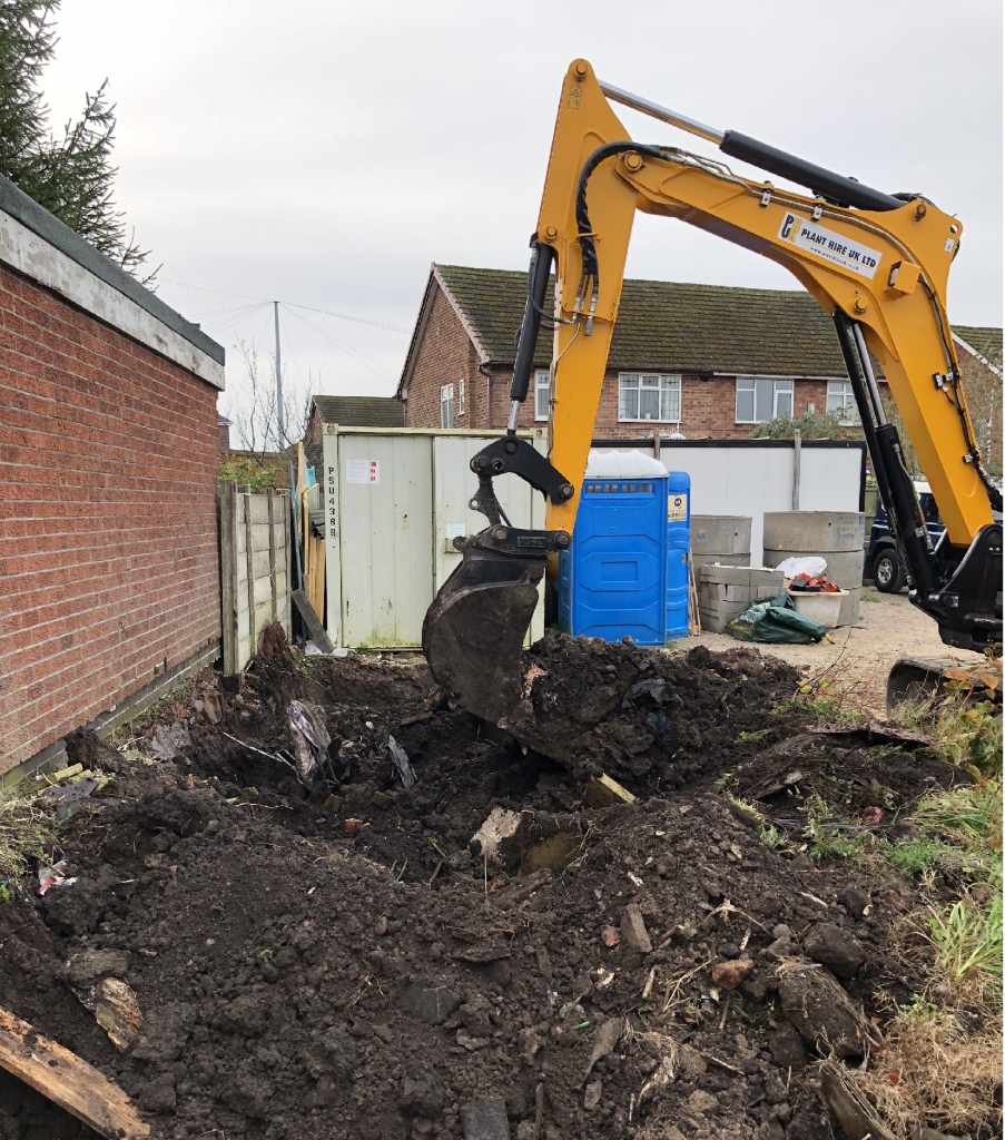 Excavation of Japanese Knotweed