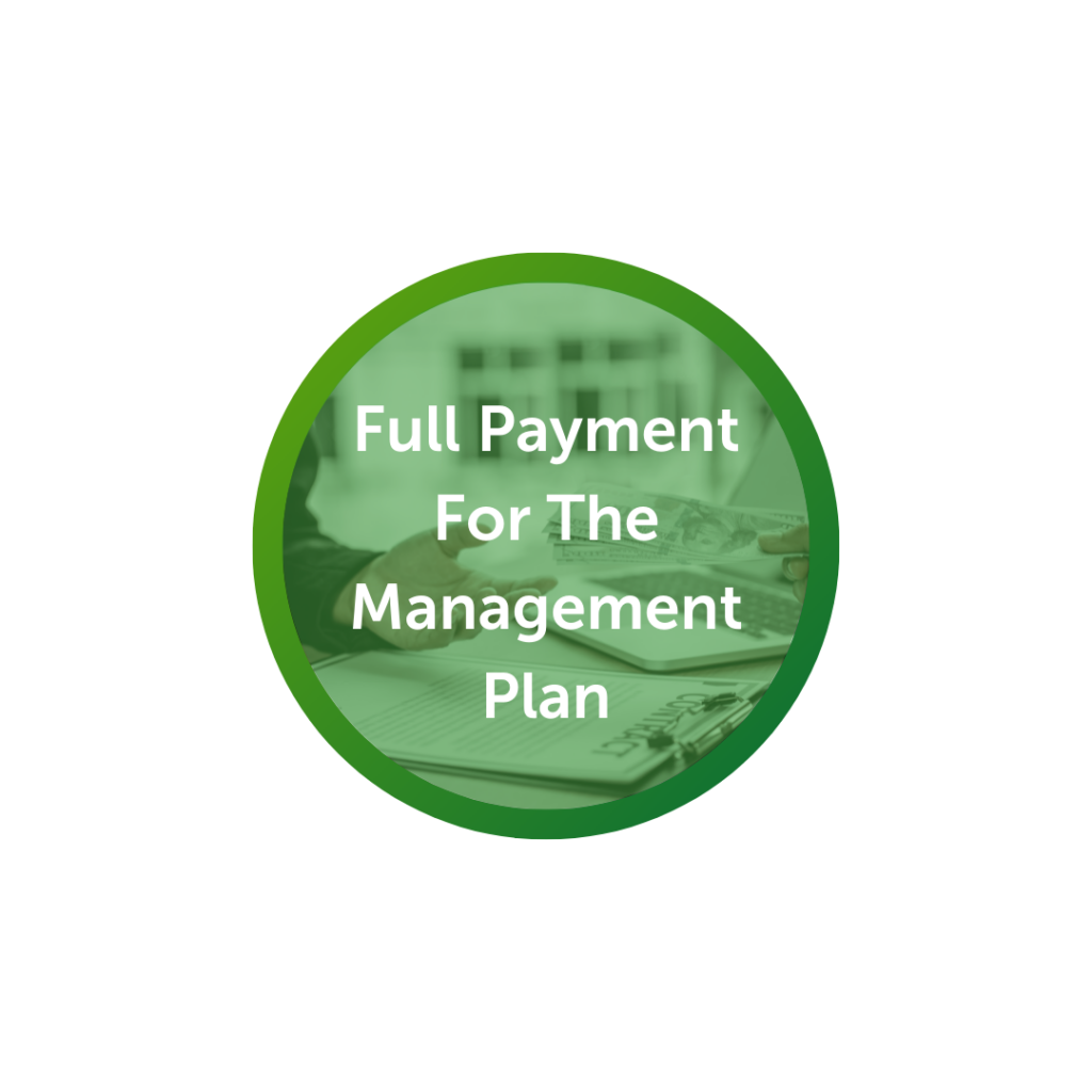 full payment for the management plan